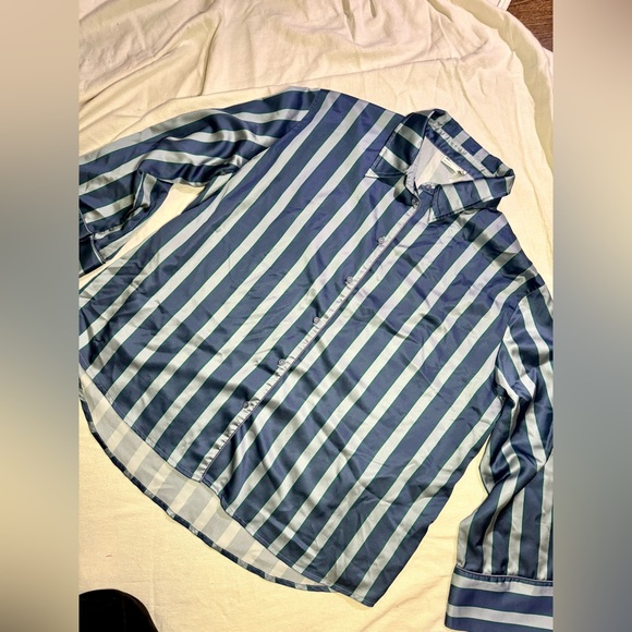 ASOS Blue Striped Pajama Set - Picture 7 of 7